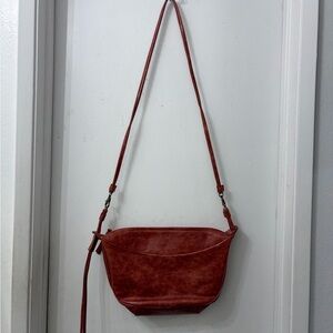 Burnt orange cross body/ clutch
